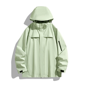 新款男女高品质户外登山服青少年学生冲锋衣夹克外套HS6606图片