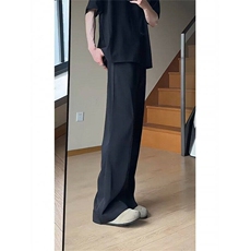 美式微喇西裤男夏季cleanfit西装裤垂感高级感薄款裤子WLK233-P40，男装西裤，星座1008