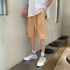A125-6601-P20冰丝加大码港风男士五分休闲裤百搭潮流宽松休闲，男装休闲裤，电商A125
