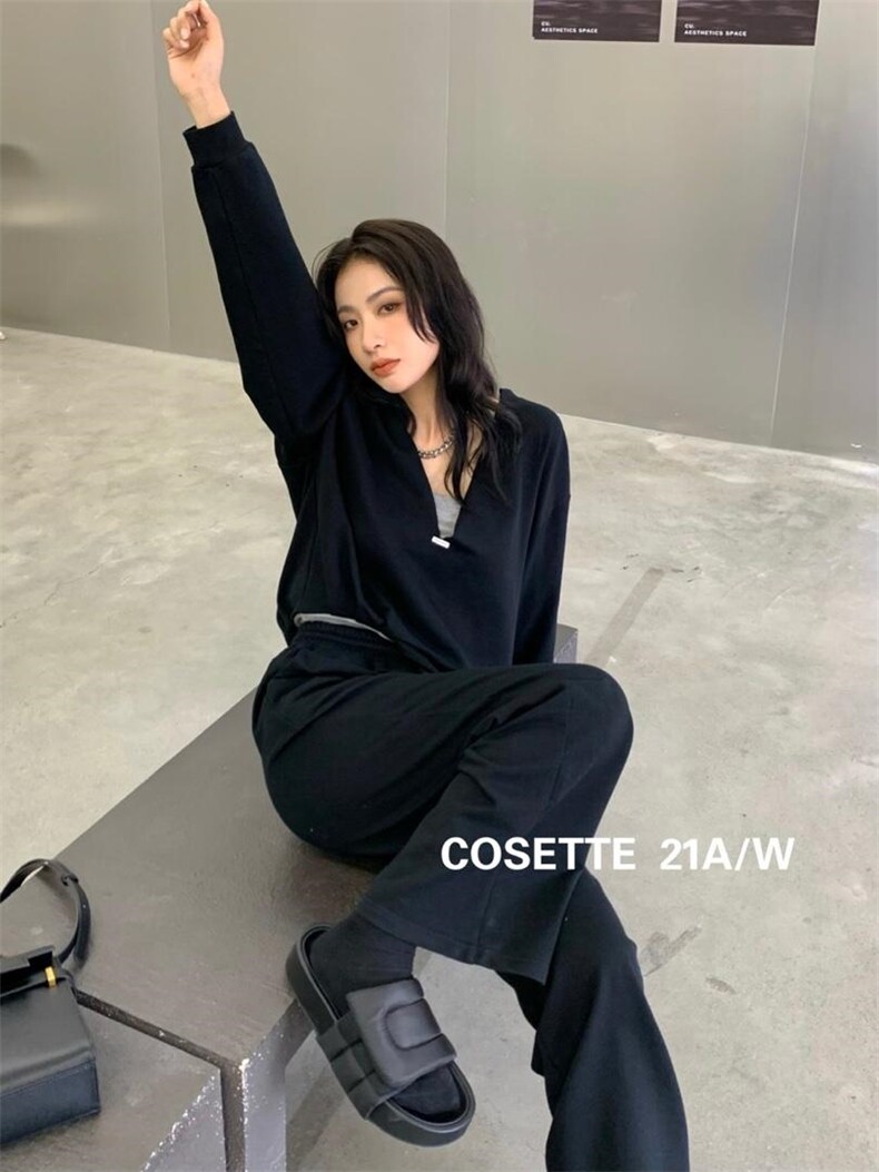 【现货】韩版假两件运动套装，女装职业装，cosette(4F)