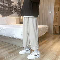 DM92-P40港风直筒男款宽松休闲裤灯芯绒运动裤，女装休闲裤，电商D321-1
