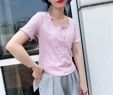 罗纹舒适高弹力短袖，其它，著朴