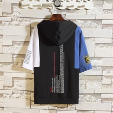 休闲运动套装男夏季短袖T恤两件套男士七分裤跑步服套装DS128T，男装T恤，电商A102