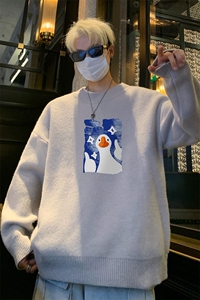 高质量！秋冬季半高领毛衣男加绒加厚线衣男针织衫男MY252-特p38图片