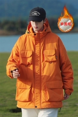2023冬季新款cityboy大码多口袋羊羔毛棉衣M-5XHM22545-P110，男装棉衣，电商A022
