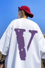 V字休闲短袖T恤男潮牌潮流ins情侣上衣服美式高街夏季宽松五分袖，男装T恤，星座508（原C305）