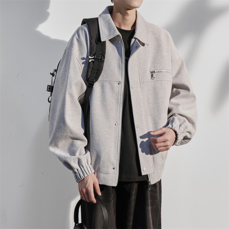 JK8869-P87L-9XL2025秋冬新款翻领工装夹克外套控158,男装夹克,星座109