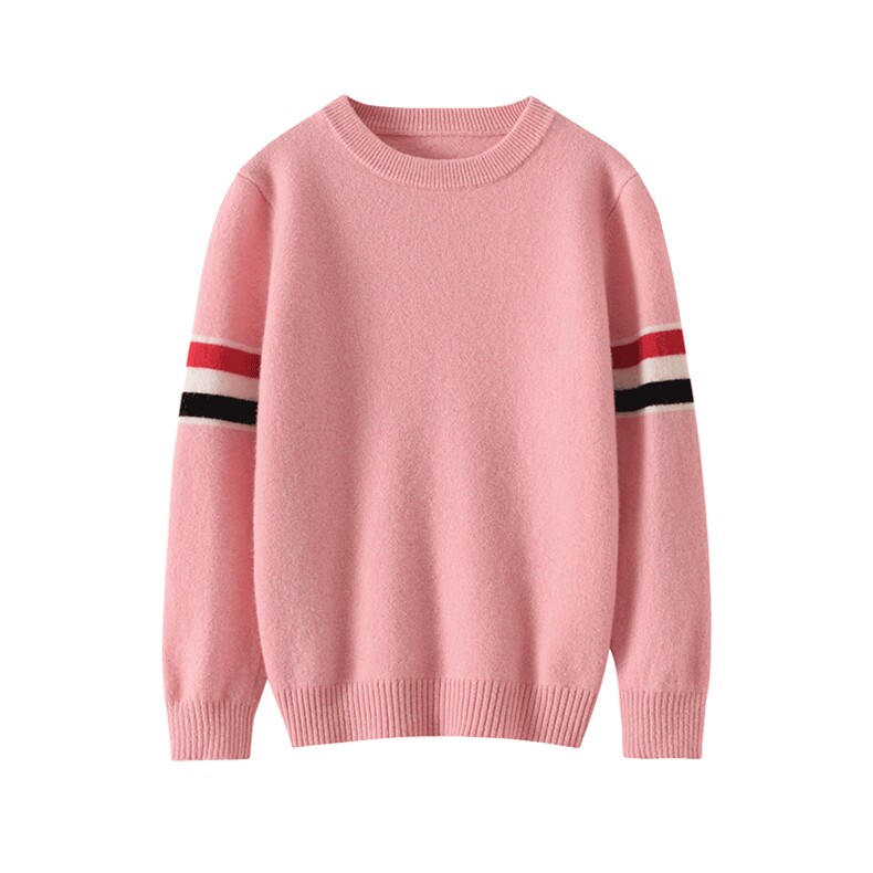 [羊毛]秋冬儿童毛衣男童女童圆领袖羊毛衫,童装儿童羊毛衫,鑫贝羊绒