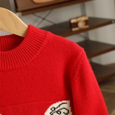 2025时尚百搭通勤简约休闲加厚小马，童装儿童羊毛衫，牧皓研