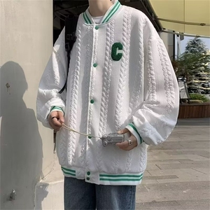 高级男士秋冬季设计感棒球领夹克新款外套秋装上衣HH021 P55图片