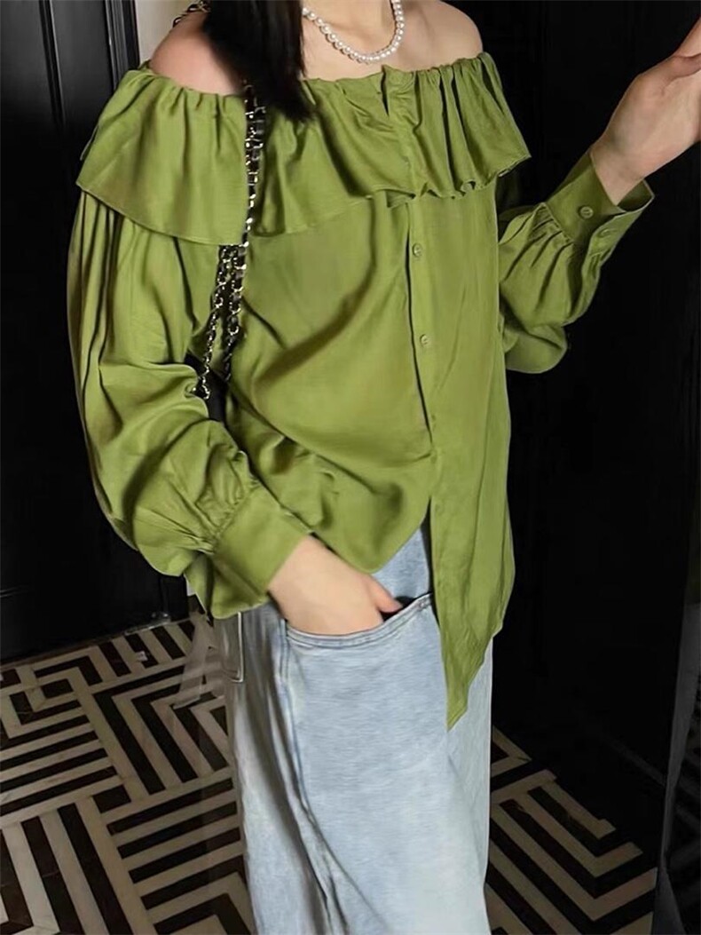 韩版一字肩小衫，其它，后来伽