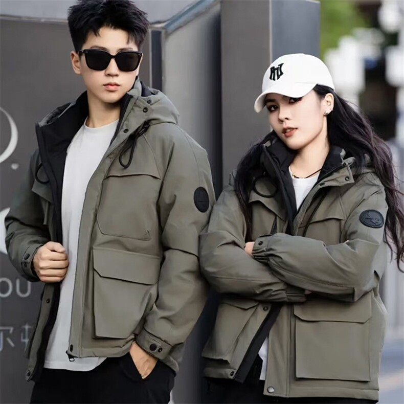 网图慎用90白鸭绒2025连帽时尚潮流保暖羽绒服男YR6063-P240,男装羽绒服,电商D240-242