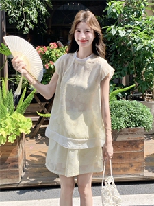 《现货好数据》26夏新中式提花短裤套装女RF2B153-7019-P155-K248图片