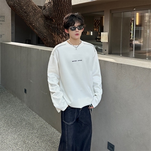 秋季宽松休闲圆领卫衣潮长袖打底衫XZ808B-WH086-P42图片