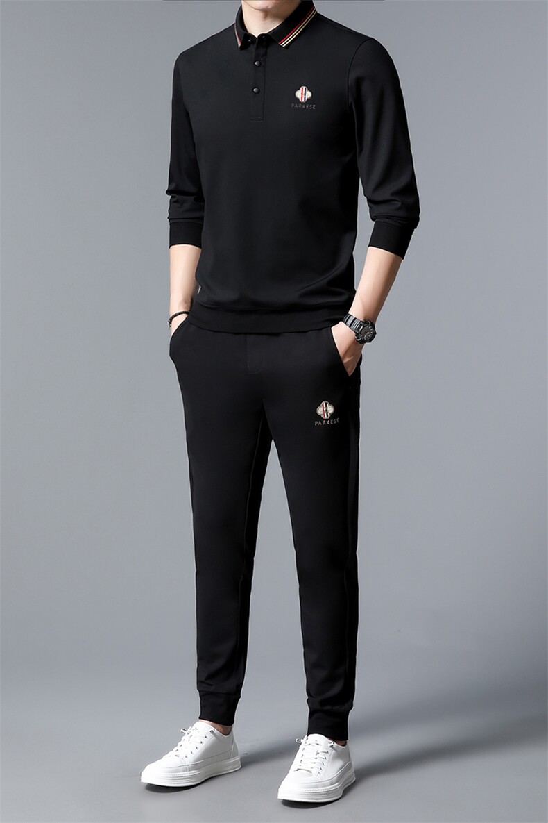 S30777-2钱塘2020-2春秋新款百搭中青年男士时尚休闲套装P132,男装休闲套装,钱塘207-2