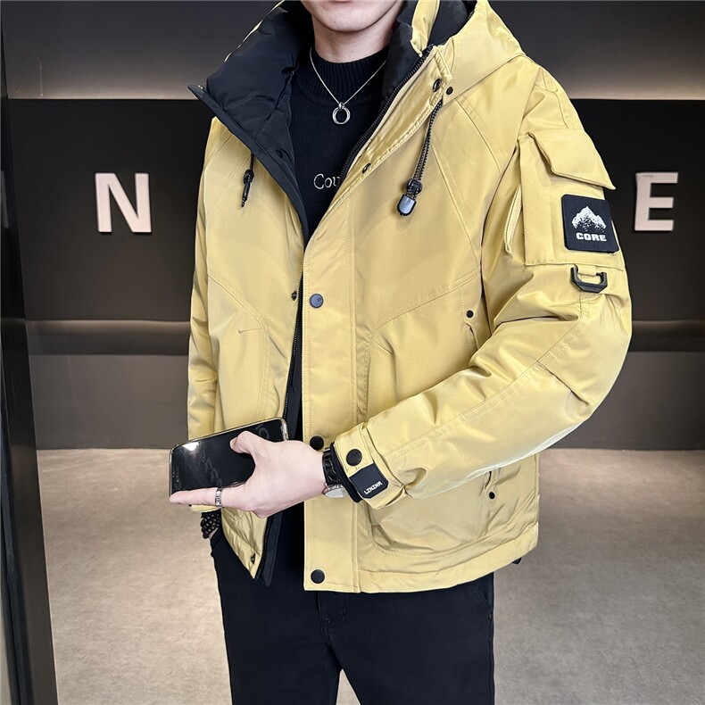 冬季新款工装羽绒服男短款保暖羽绒外套夹克Y171-P215,男装夹克,电商A237