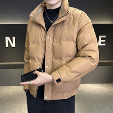 2025数据男士冬季羽绒服立领百搭鸭绒保暖青年夹克外套，男装羽绒服，电商A225