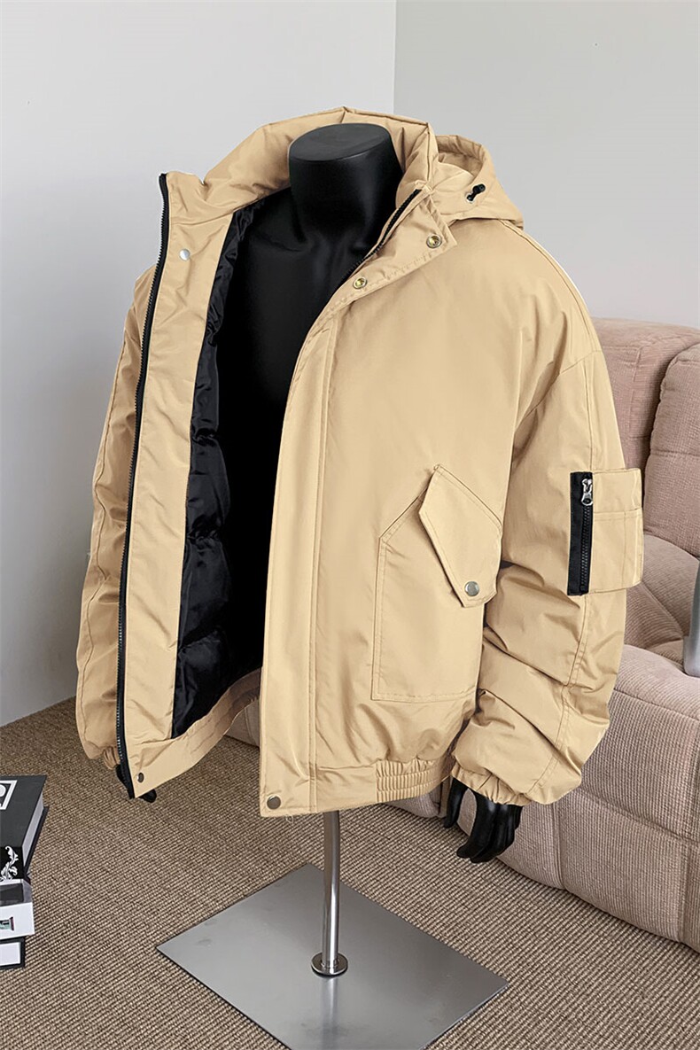 棉服男冬季新款港风宽松连帽棉衣MF9006-P90,男装棉衣,星座214-3