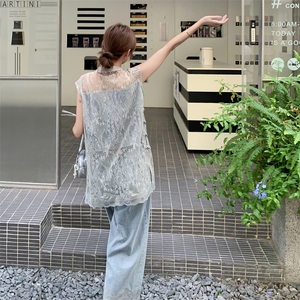 蕾丝盘扣新中式国风牛仔短裤套装女夏2025新款两件套大方得体爆款图片