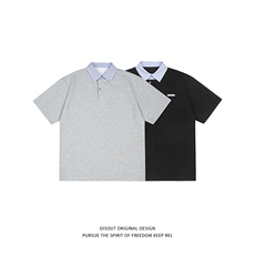 特P50无差价新款时尚夏季假两件潮流POLO衫-POLO02日系白底，男装Polo衫，电商A003