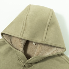 皮毛一体连帽棉衣风夹克男冬款羊羔绒保暖外套棉服1216-p188，男装夹克，电商A016