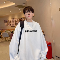 华夫格！华夫格上衣男圆领华夫格卫衣男大码长袖t恤男HY194-P30，男装卫衣，电商B367