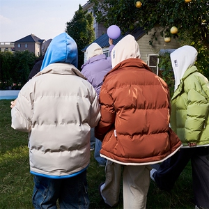 现货 抖音得物供视频 三防加厚羽绒假两件连帽棉衣外套棉服MY8062图片