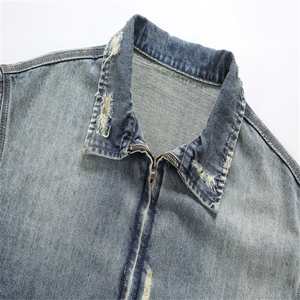 水洗牛仔外套男款春美式痞帅上衣服宽松休闲工装夹克JK1325-P90图片