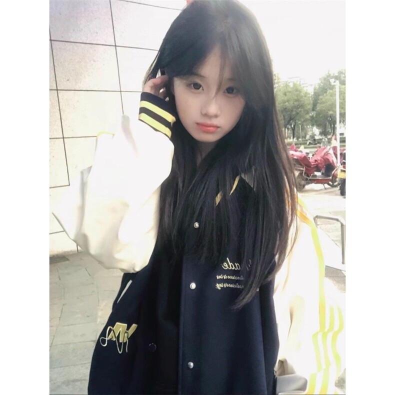 5329-P63高质量设计感小众美式潮牌休闲棒球服夹克，女装卫衣/绒衫，星座617A-2