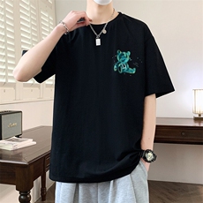 夏季男短袖t恤高品质多工艺发泡印大码T恤衫HF8382-P34，男装T恤，星座1206（原A206）