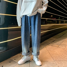 NK3001-P55渐变色牛仔裤男士宽松直筒裤男裤长裤子男，男装牛仔裤，电商A040
