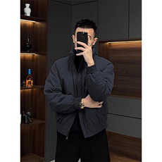 现货美式高街休闲夹克冬季三防立领纯色户外工装加厚棉服外套，男装夹克，电商A486
