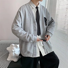 开衫卫衣男春季潮韩版宽松百搭情侣外套Y48P40，男装针织衫/毛衣，星座1116-2