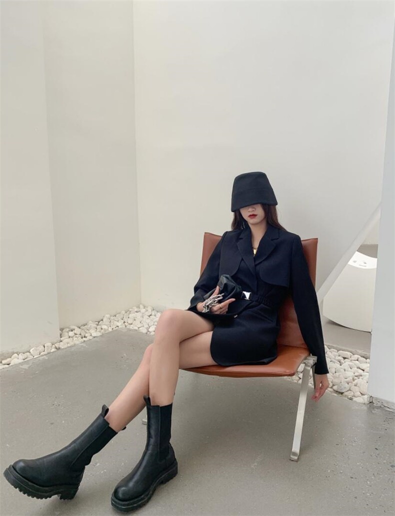 早春新款西装连衣裙，女装西装，里奈(5F)