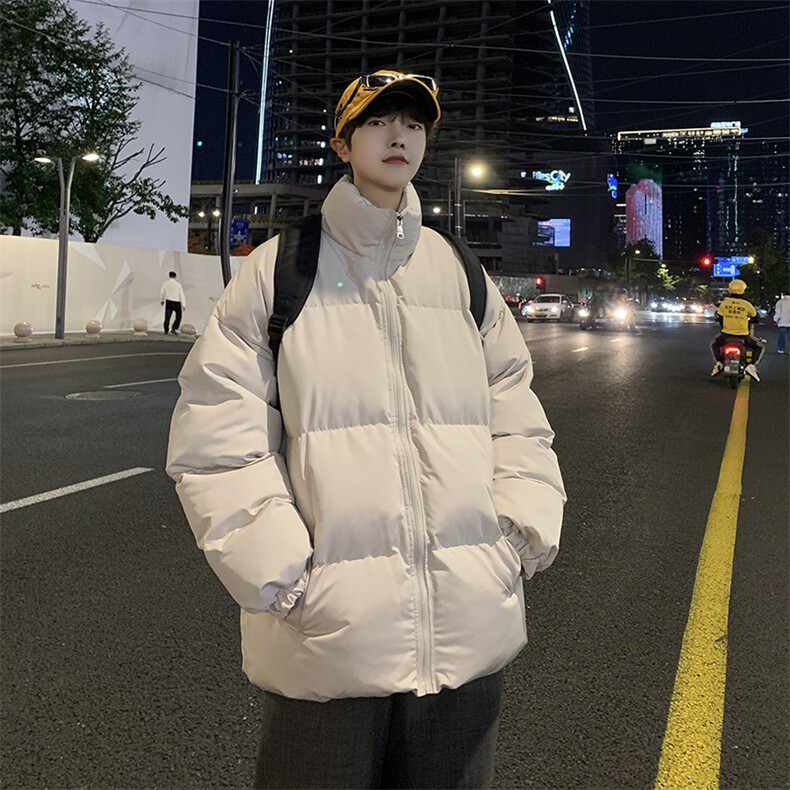 XZ213-MY20-P70控88港风大码冬季男款加厚保暖立领棉服面包服ins,男装棉衣,星座213