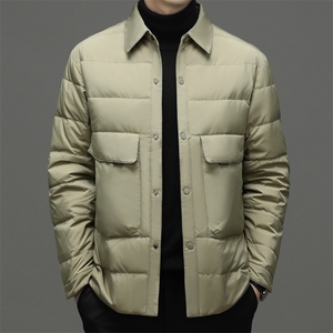 CSYR98207钱塘2020-2冬季厚款商务休闲中年男士翻领羽绒服P165图片
