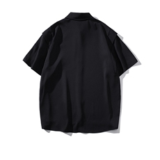 wassuphappy白色短袖衬衫男款夏季潮流高级感痞帅衬衣服休闲外套，男装T恤，电商D232