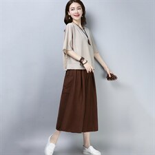 2021年夏季新款韩版休闲套装女洋气减龄两件套装阔腿裤子女，女装套装/套裙，简韵佳