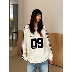 有货。。嘻哈卫衣女2026春季新款球衣外套WB664-P41，女装短外套，星座412-3