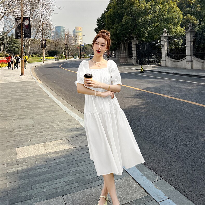 《48H发》多色可选高端气质甜美连衣裙,女装连衣裙,凯芙莉服饰
