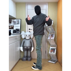 现货复古蓝牛仔裤微胖男生穿搭修身显瘦直筒长裤男装牛仔裤 NZK22图片