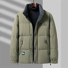 V2391钱塘2020-3秋冬新款男士立领羽绒服保暖时尚休闲外套P225，男装羽绒服，钱塘207-3