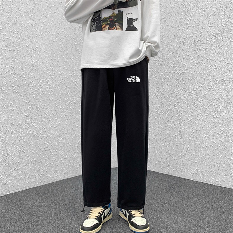 K13232-P35加绒-P45可束脚加厚加绒运动裤男大码宽松直筒卫裤男,男装休闲裤,电商A040