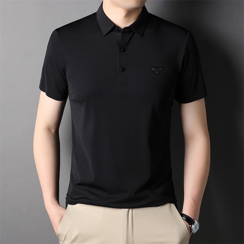 2023夏季新款短袖T恤男士上衣翻领百搭POLO衫商务休闲服潮流体恤,男装T恤,电商B212（原钱塘6029）