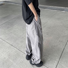 美式条纹速干伞兵裤男夏季薄款宽松休闲阔腿运动裤，男装休闲裤，星座410-7