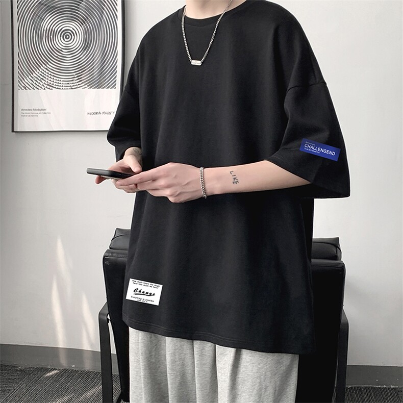 DX17062-P20纯棉短袖t恤男大码半袖打底衫宽松体恤衫大皂风,男装T恤,电商A040