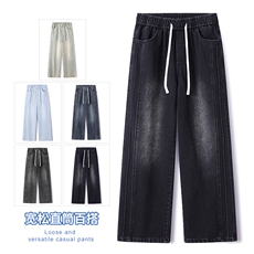 26年春季新款侧边三拼接宽松直筒松紧腰橡筋裤水洗复古裤G820-P45,男装休闲裤,星座1006,四季星座 26年春季新款侧边三拼接宽松直筒松紧腰橡筋裤水洗复古裤G820-P45,男装休闲裤,星座1006,四季星座