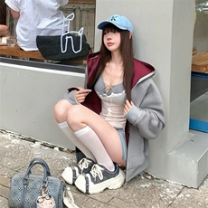抖音得物高品质秋冬美式高街重磅结构双层双面连帽卫衣外套XS107，男装卫衣，电商A486