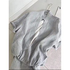 网图！假两件条纹衬衫百搭小设计感高级-LK80115-特批50，男装衬衫，电商A061
