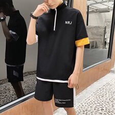 运动套装男2021新款短袖t恤男装韩版潮流夏天休闲两件套DS783T，男装T恤，电商A102